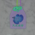 ベタ『大丈夫守』｜生きもの刺繍のお守り