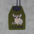 Flying Squirrel "Good Luck Charm"｜Embroidered Animal Amulets