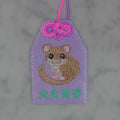 Japanese dormouse "Safe Charm" | Embroidered Animal Charm
