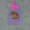 Floppy-eared Rabbit "Protective Charm" | Animal Embroidery Amulet