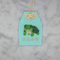 ミズガメ『大丈夫守』｜生きもの刺繍のお守り