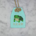 ミズガメ『大丈夫守』｜生きもの刺繍のお守り