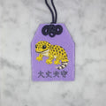 Leopard Gecko "Daijobu Mamori" | Animal Embroidery Amulet