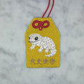 Leopard Gecko "Daijobu-Mamori" | Animal Embroidery Omamori