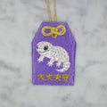 Leopard Gecko "Daijōbu Mamori" | Amulet with Embroidered Critter