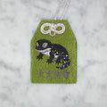 レオパードゲッコー『大丈夫守』｜生きもの刺繍のお守り